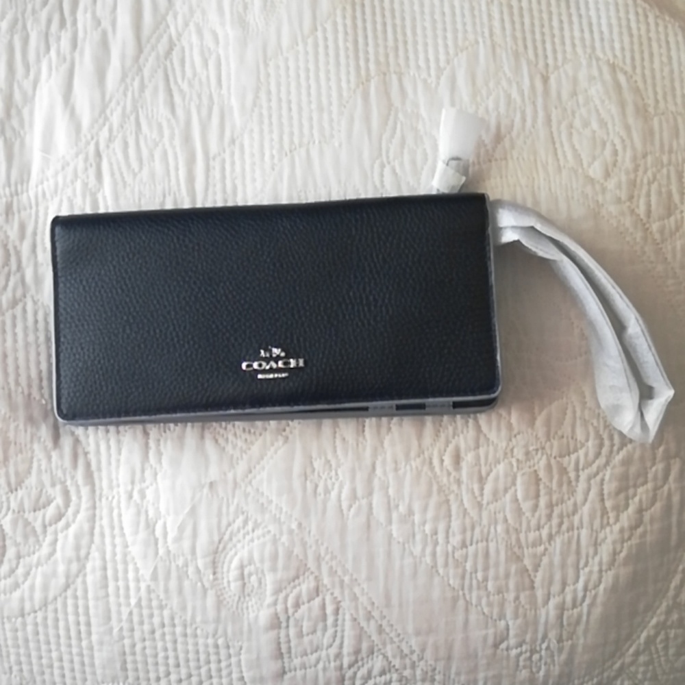 Coach Navy Blue Wallet
